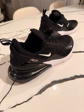 Nike MEN’s Black and White Air Max 270 Sneakers